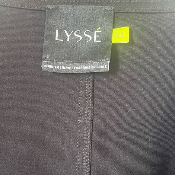 Lysse Women’s Black Open Drape Front Cardigan Fall Short Jacket size XL - Picture 9 of 9